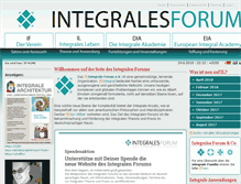 Tablet Screenshot of integralesforum.org